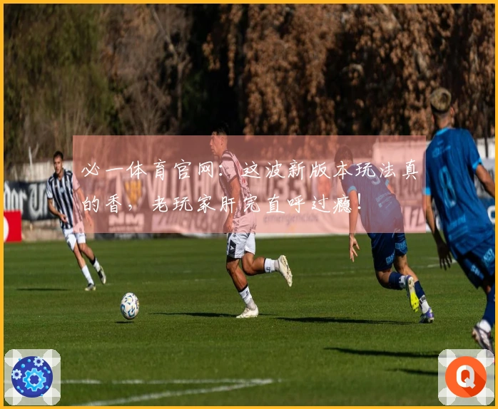 必一体育官网：这波新版本玩法真的香，老玩家肝完直呼过瘾！